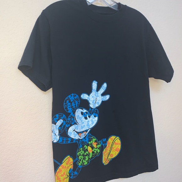 ✅ Men Disneyland Hanes Mickey Black T-Shirt - Picture 2 of 10
